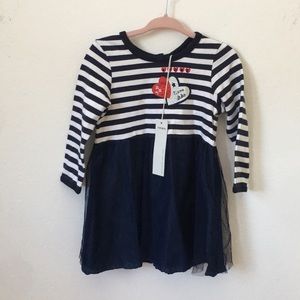 ❤️NWT IKKS striped tutu dress 18m❤️